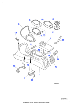 GNF7670AALEG - Jaguar Console lid