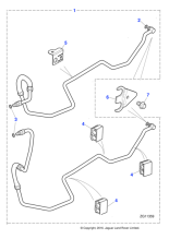 C2Z11606 - Jaguar Oil cooler pipe