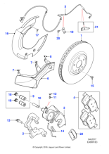 T2H7448 - Jaguar Brake pad kit