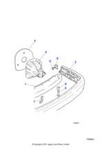 HJA6586BBXXX - Jaguar Bumper cover