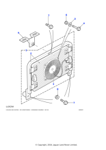 JRB100660 - Land Rover Condenser/fan & frame assembly