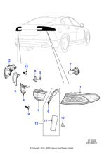 C2D13865 - Jaguar Flange nut