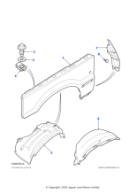ALR6876 - Land Rover Baffle front fender