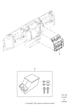 Centre Switch Panel Surround, Painted - Indus Silver