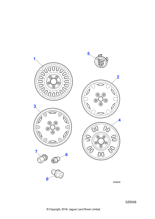 JLM11651 - Jaguar Road wheel fitting kit