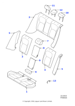 T2H34741SBK - Jaguar Headrest