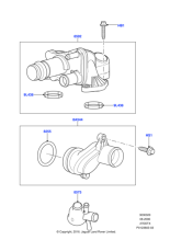 1331447 - Land Rover Connection - Water Outlet