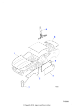 FJA1071AE - Jaguar Wing panel