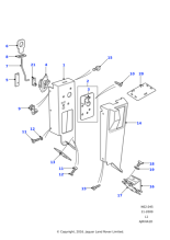 MWC2722 - Land Rover Ring pull-seat lock-rear seats