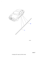 XR81417XXX - Jaguar Door moulding