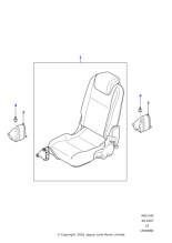 HXT501050PUY - Land Rover Cover - Hinge