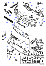XR87628 - Jaguar Bumper blade