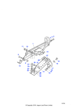 392133 - Land Rover Slide & bracket assembly-front seat