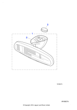 C2S4139 - Jaguar Mirror stem cover