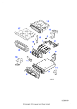 XR844689 - Jaguar Control module bracket