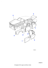 AKP4 - Jaguar Door skin panel