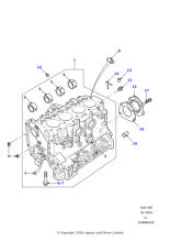 ERR3419 - Land Rover Setscrew-cylinder block main bearing cap