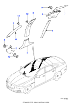 C2D25229AMS - Jaguar B/C-post finisher