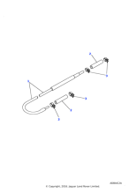 587684 - Land Rover Pipe-hose to carburettor