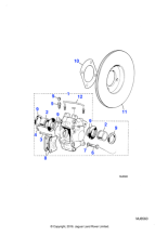 AAU3413 - Jaguar Brake caliper