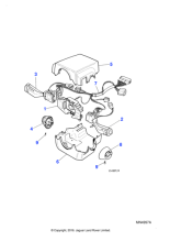 BEC21351 - Jaguar Steering column cowl