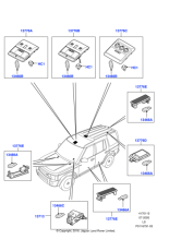 XDE500320 - Land Rover Lamp - Interior