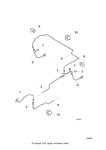 MJC5716AA - Jaguar Brake pipe