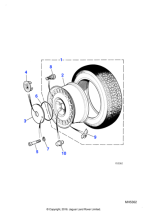 CBC1262 - Jaguar Domed wheel nut