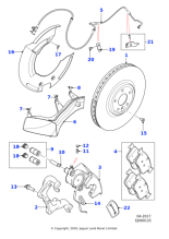 T4N9989 - Jaguar Brake cooling duct