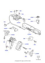 LR017470 - Land Rover Latch - Tailgate