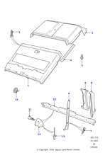 LR033217 - Land Rover Headlining-roof trim