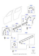 DFK000045PCL - Land Rover Moulding