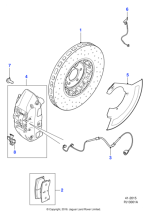 T2R11424 - Jaguar Brake pad kit