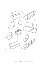 Waterproof Seat Covers - Grey, Front, Outer, Pair