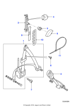 HNF7010AALEG - Jaguar Seatbelt