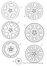 C2C17715 - Jaguar Alloy road wheel