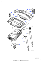 XR847248 - Jaguar Trunk lamp and finisher