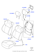 LR083390 - Land Rover Cover - Seat Back