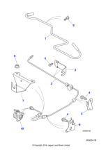 C2S10616 - Jaguar Clutch pipe support bracket
