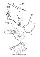 XR853613 - Jaguar Purge pipe