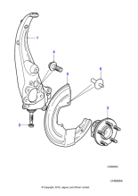 C2C14612 - Jaguar Hub and bearing