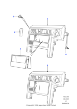FHM100320LNF - Land Rover Bin-facia console stowage