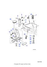 HHC6511AA - Jaguar Bonnet hinge grommet