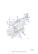 BH505101J - Jaguar Cover bolt