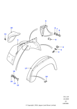 LR031497 - Land Rover Bracket-fender support