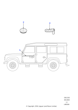 YQQ000070 - Land Rover Gaiter-cable cover