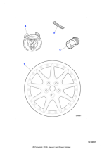 MJB6249AA - Jaguar Road wheel badge