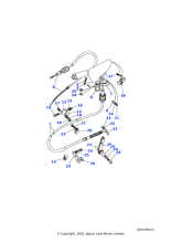 ANR2467RUN - Land Rover Lever assembly handbrake