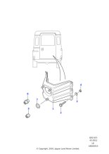 BHI710050 - Land Rover Carrier-load/tail door spare wheel mounting