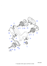 LHH100500L - Land Rover Pulley assembly-crankshaft